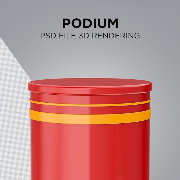 Display 3D podium for product presentation 3d render Premium Psd