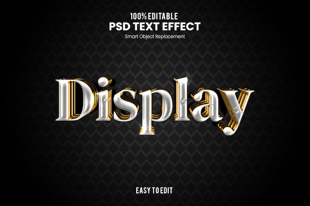 Display Elegant Exclusive 3D Text Effect