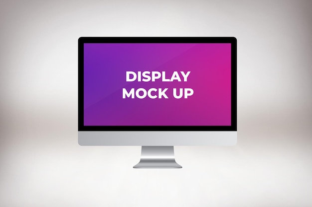 Display mockup screen mockup monitor mockup setup mockup gaming setup