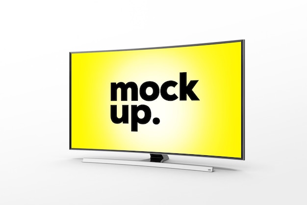 Display Smart Television Mockup Template PSD