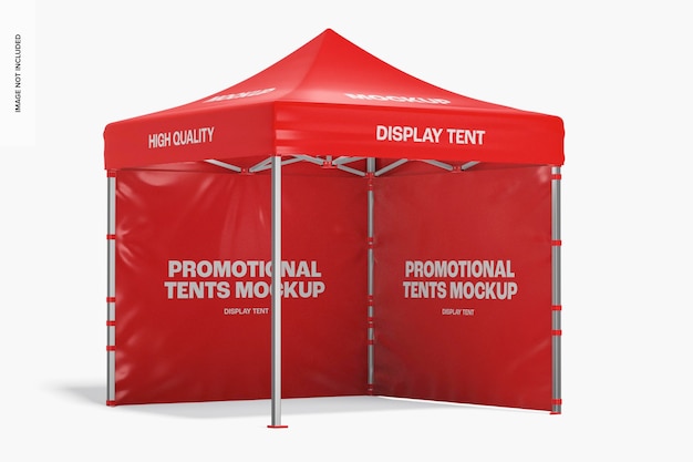 Display Tent Mockup, Left View