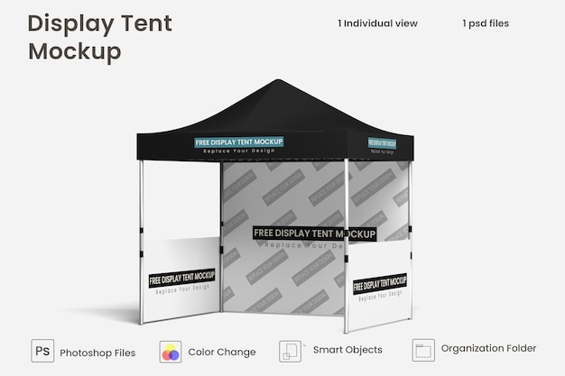 Display tent mockup Premium Psd