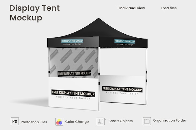 PSD display tent mockup premium psd