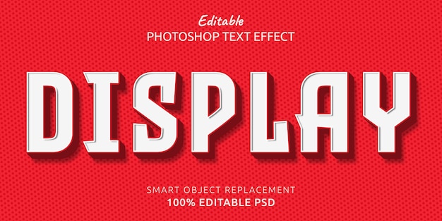 Display text style effect