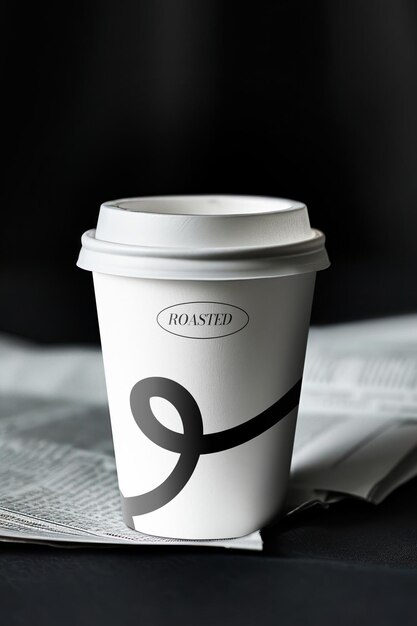 PSD disposable coffee cup mockup psd