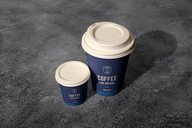 Disposable cup mockup for take away