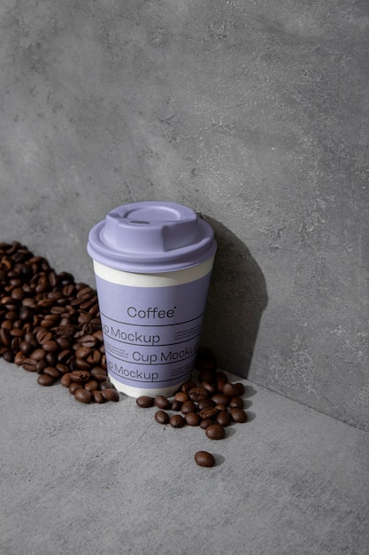 Disposable cup mockup for take away