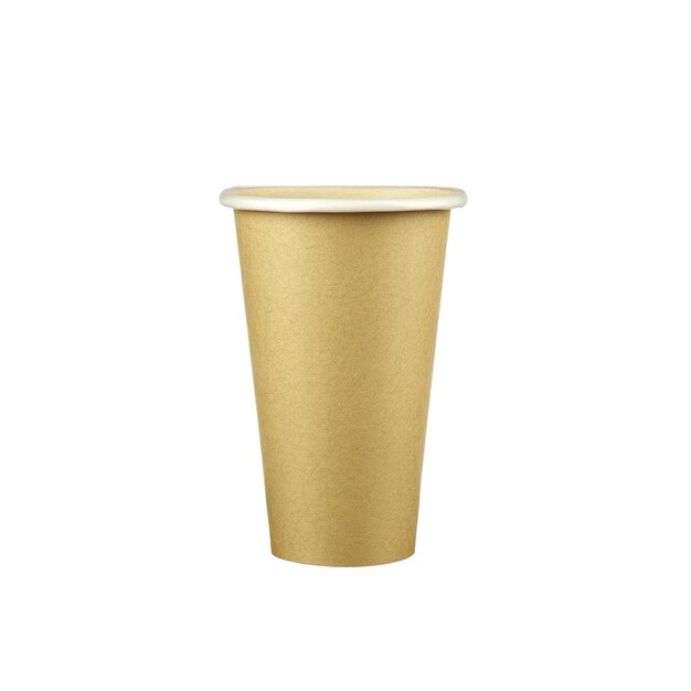 PSD disposable paper cup with white rim