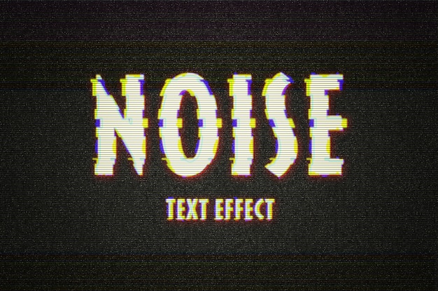 Distorted Glitch Text Effect