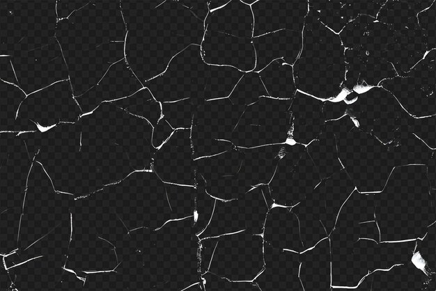 PSD distressed crack texture overlay isolated on transparent background