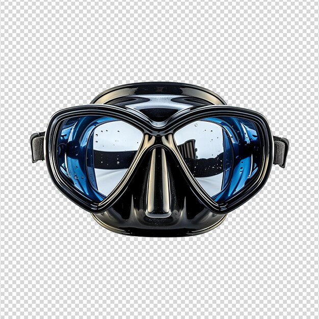 PSD diving mask isolated on transparent background