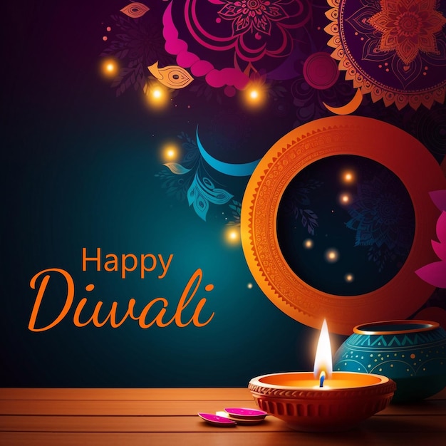 diwali background design banner template