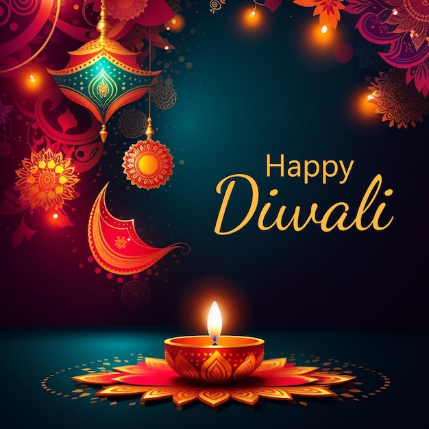 diwali background design banner template