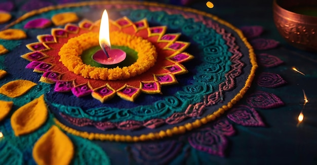 PSD diwali banner background design with editable file