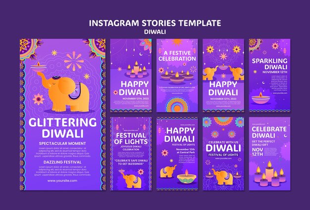 PSD diwali celebration  instagram stories