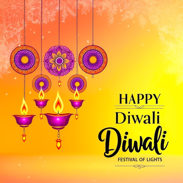 Diwali social media post design