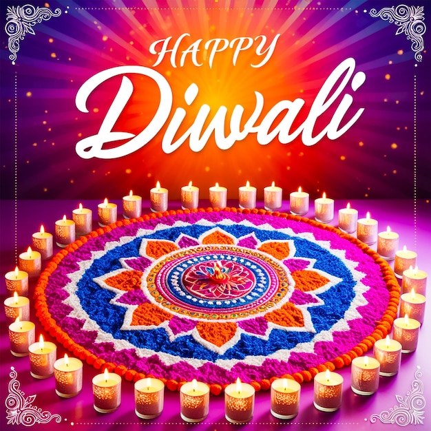 Diwali social media post design