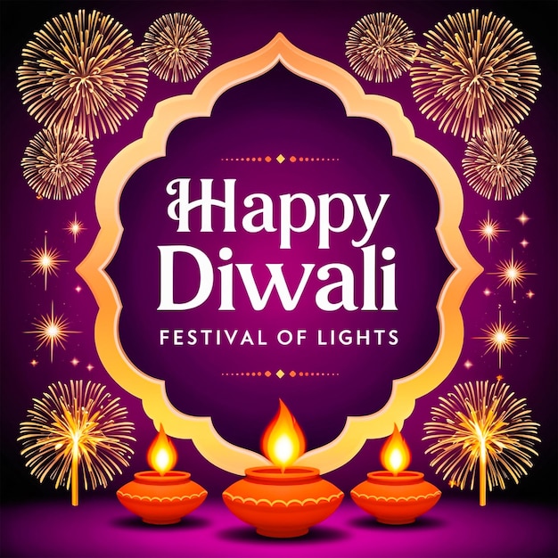 PSD diwali social media post design