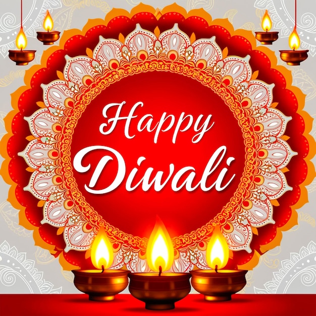 Diwali social media post design