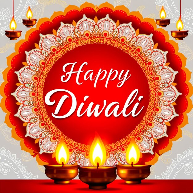 PSD diwali social media post design