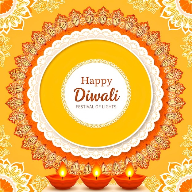 Diwali social media post design