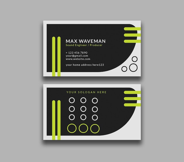 Dj Sound Engineer business card