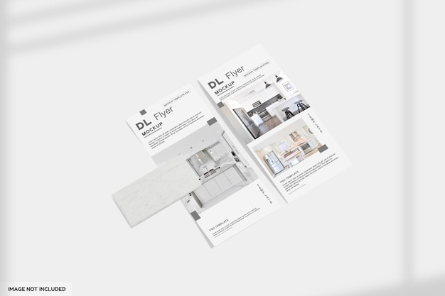 dl flyer kitchen mockup designs