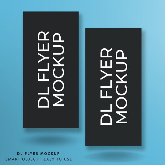 DL Flyer Realistic Mockup