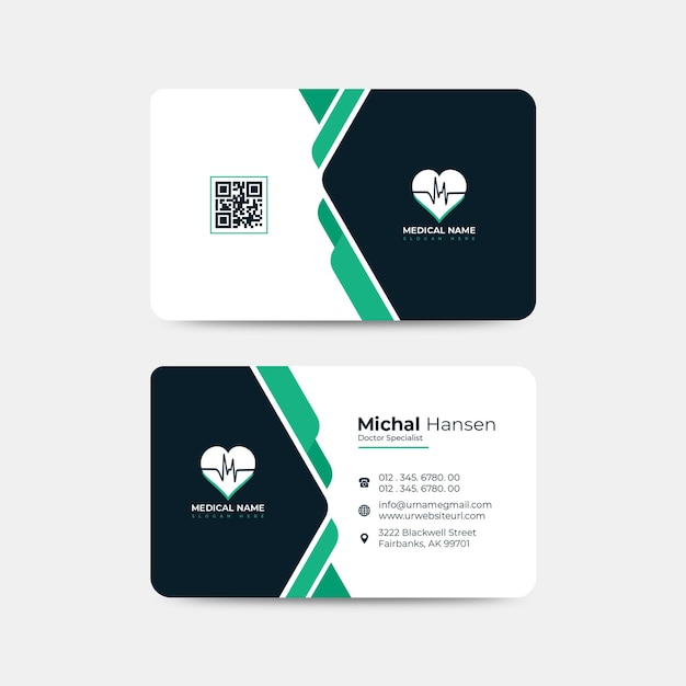 Doctor medical corporate business card design