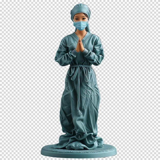 PSD doctor or nurse isolated on transparent background