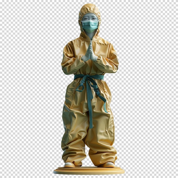 PSD doctor or nurse isolated on transparent background