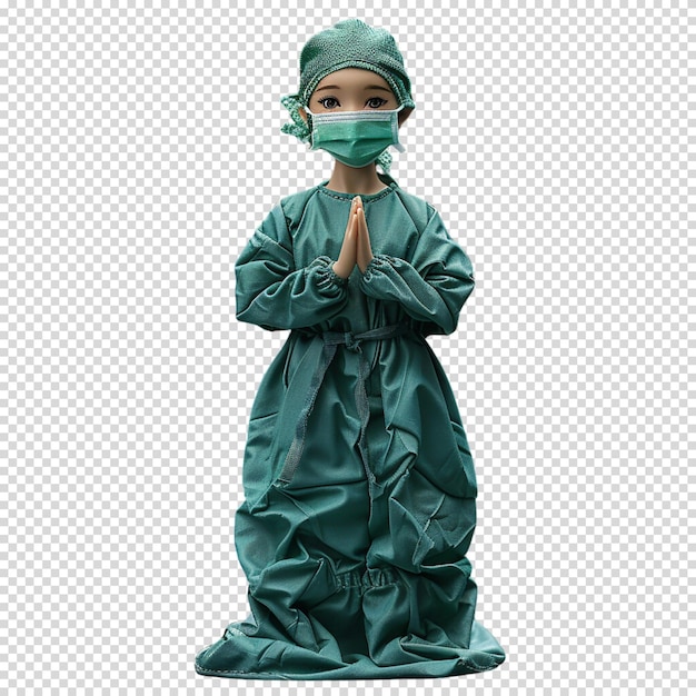 PSD doctor or nurse isolated on transparent background