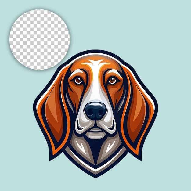 dog logo on white background