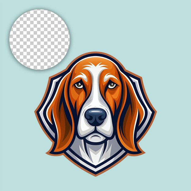 dog logo on white background