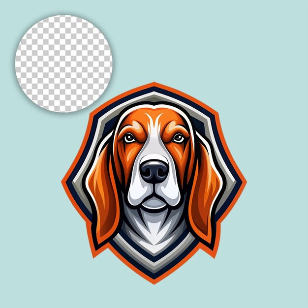 dog logo on white background