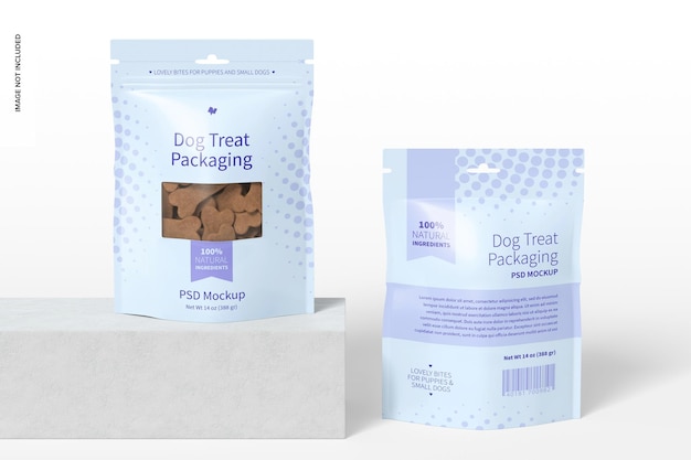 Dog Treat Packaging Mockup