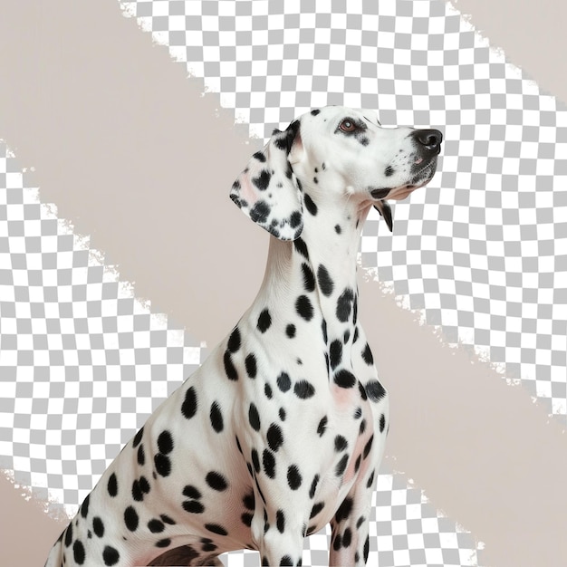 PSD a dog with a black spots and a white spot on its back