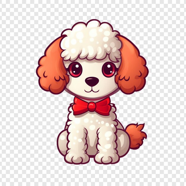 PSD a dog with a bow on its neck