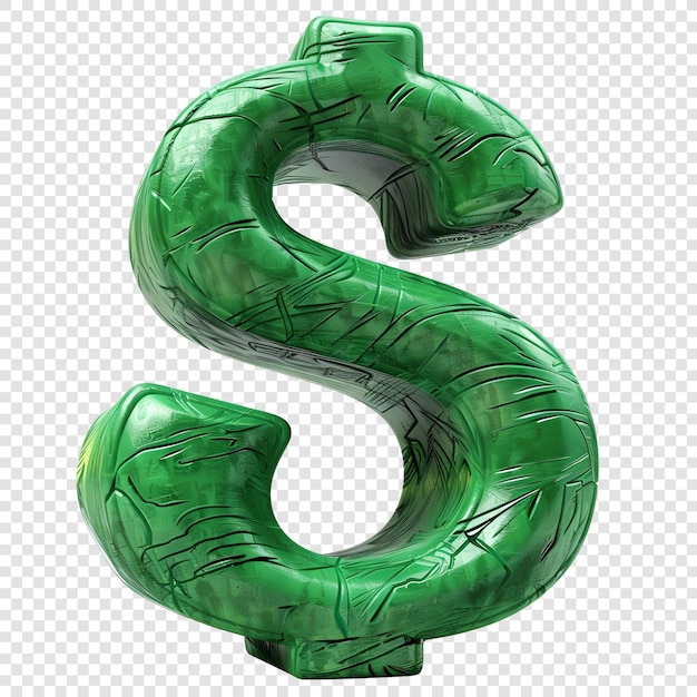 Dollar 3d icon PNG photo 3d dollar sign in render style isolated on transparent background