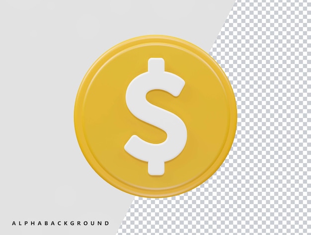 Dollar 3d illustration icon