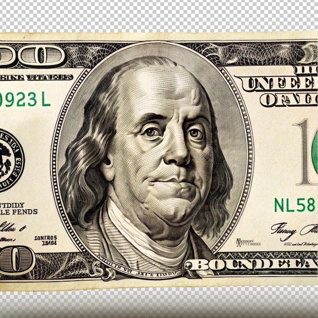 PSD a dollar bill with the word quot united states quot on it