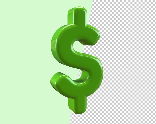 dollar currency 3d render