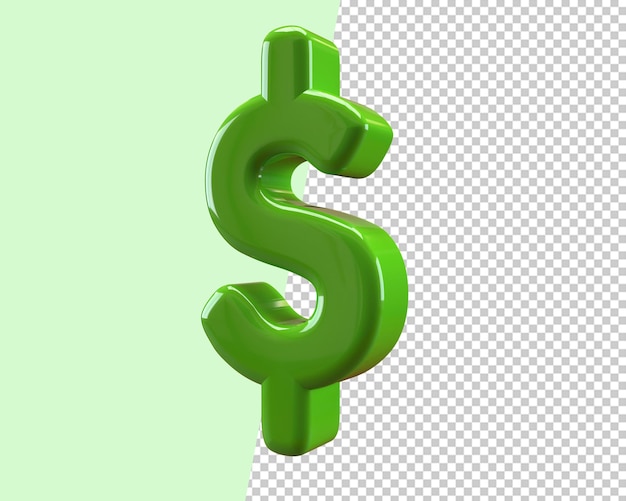 dollar icon 3d render