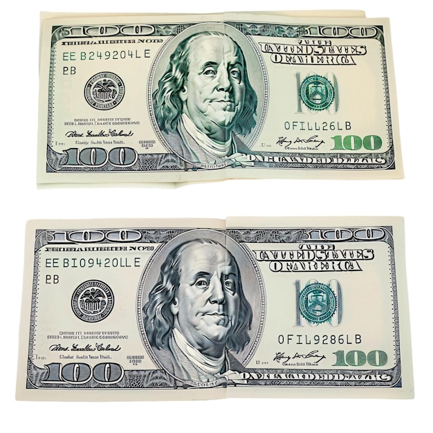 PSD dollar isolated on transparent background