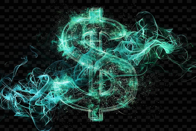 a dollar sign with the dollar sign on a black background