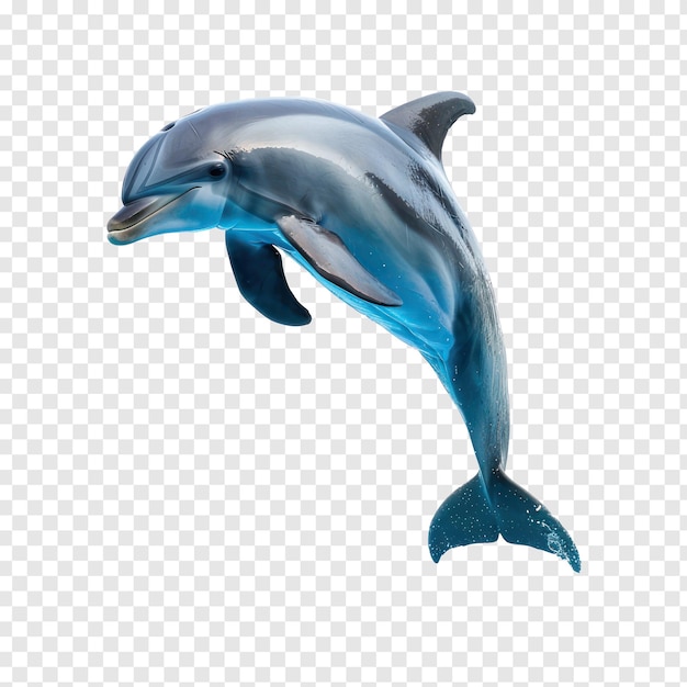 Dolphin full body isolate on transparency background PSD