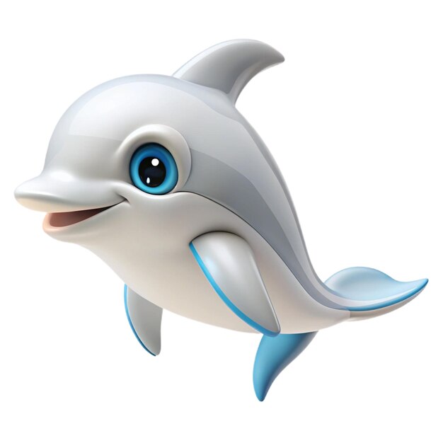 PSD a dolphin with blue eyes and a blue eye