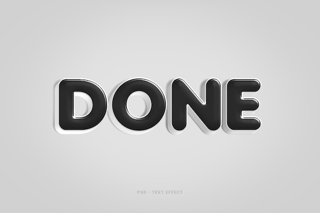 Done Text Style Effect