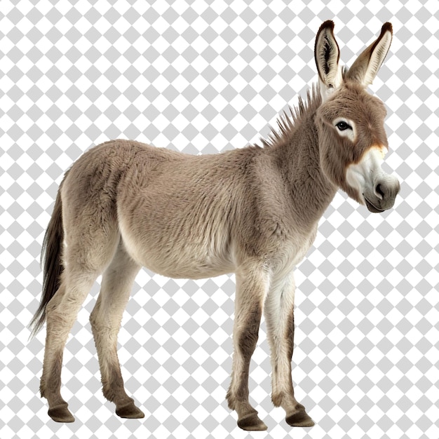 Donkey Isolated on transparent background PSD file