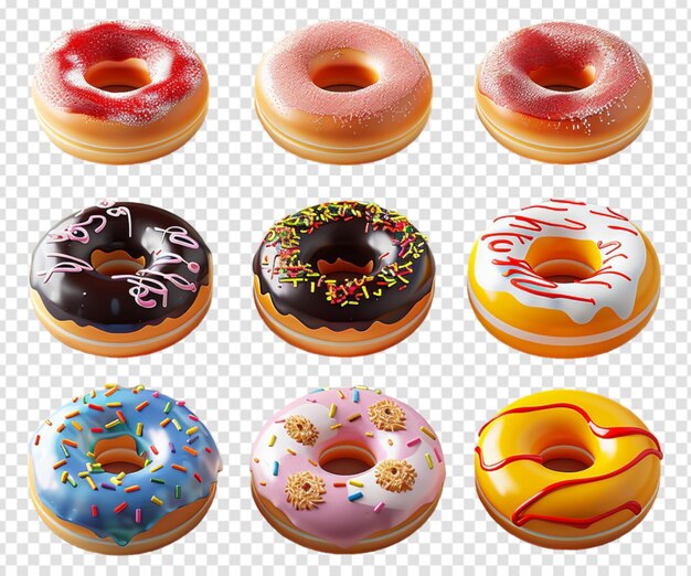 PSD donut icon set